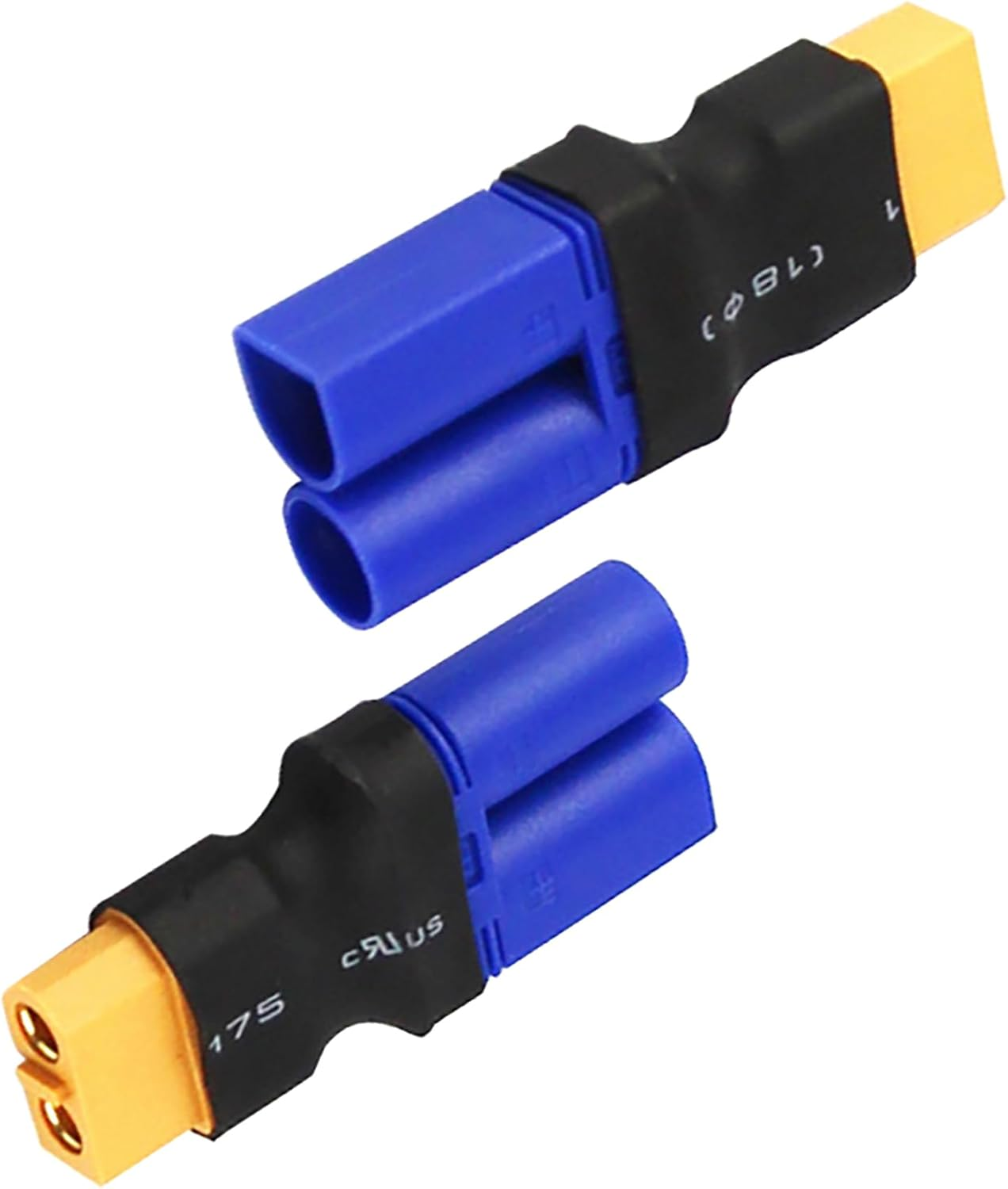 Tunghey 4Pack XT60 to EC5 Male Female Adapter, XT60 to Male Female EC5 Connector Adapter No Wires RC Lipo Battery Connectors image number 4