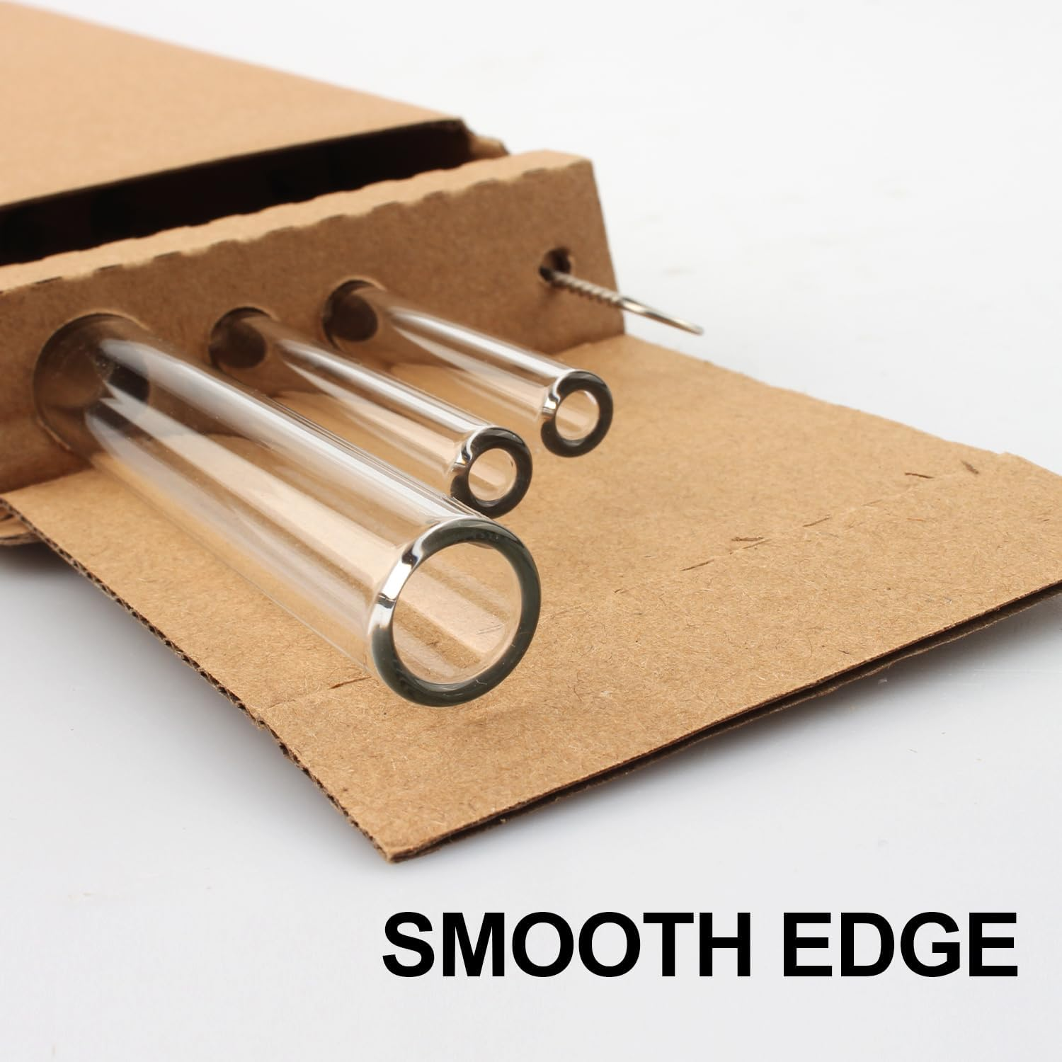 T Tersely Reusable Glass Straws,Set of Reusable Drinking Straw Including Straight and Bent Straws & 1 Extra Wide Smoothie Straw with Cleaning Brushes for Smoothies, Milkshakes, Juice, Tea