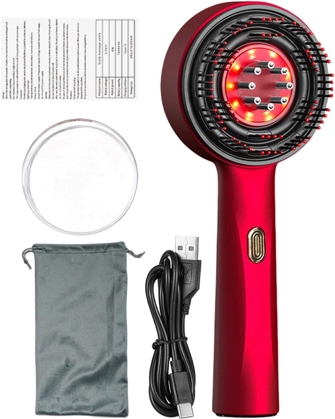 Scalp Massage Comb, 2-In-1 Hair Oil Applicator, Electric Scalp Massager, Hair Growth Stimulating Comb, Hair Oil Applicator Comb, Electric Hair Massager Brush, Hair Massager for Scalp