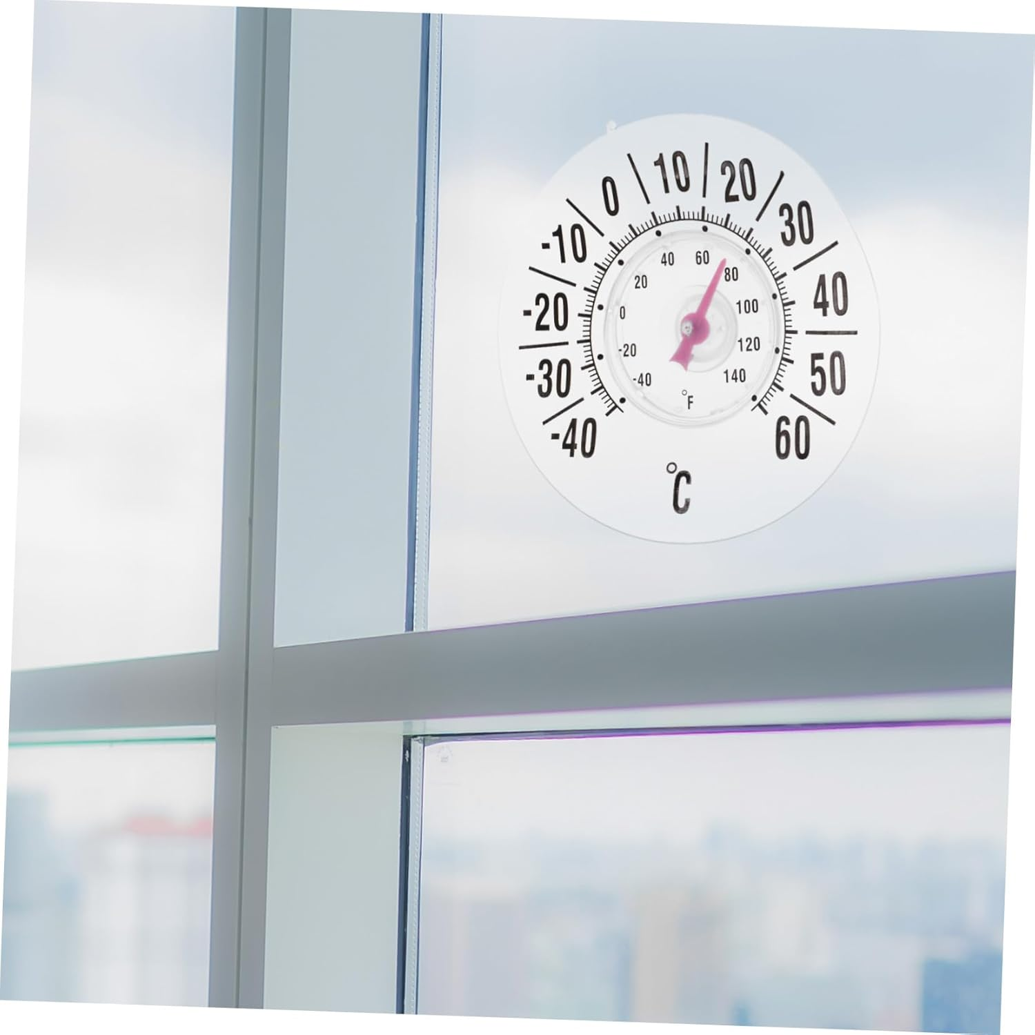 Window Thermometer Suction Cup Indoor Outdoor Room Thermometer for Nursery and Patio High Precision Accurate Temperature Gauge image number 2