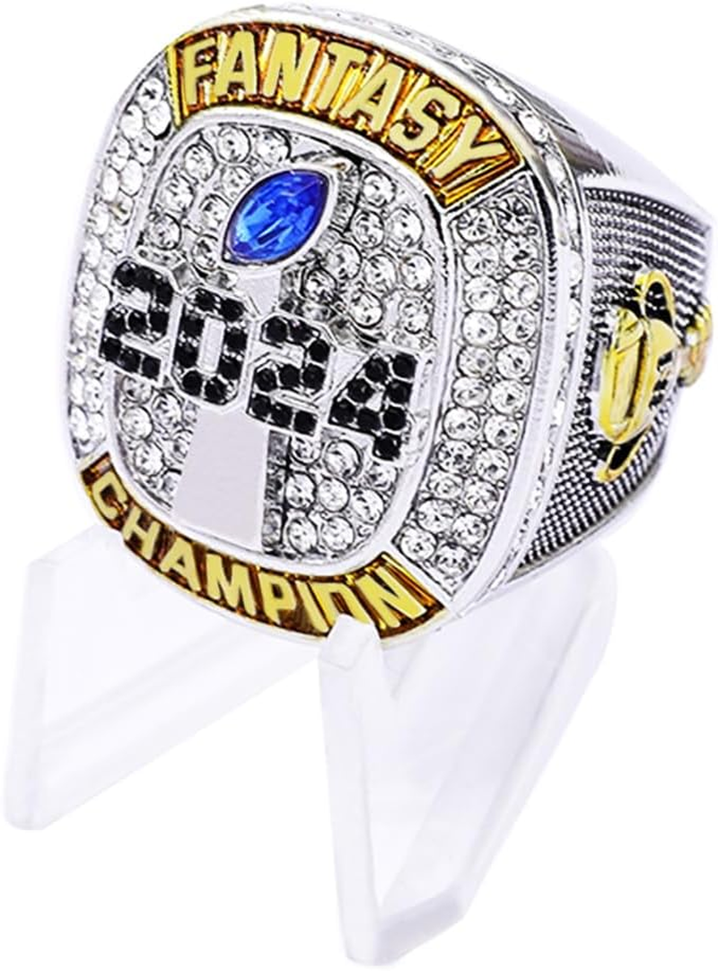2024 Fantasy Football Championship Trophy Ring Award Prize Sports Winner FFL Champion Ring image number 3