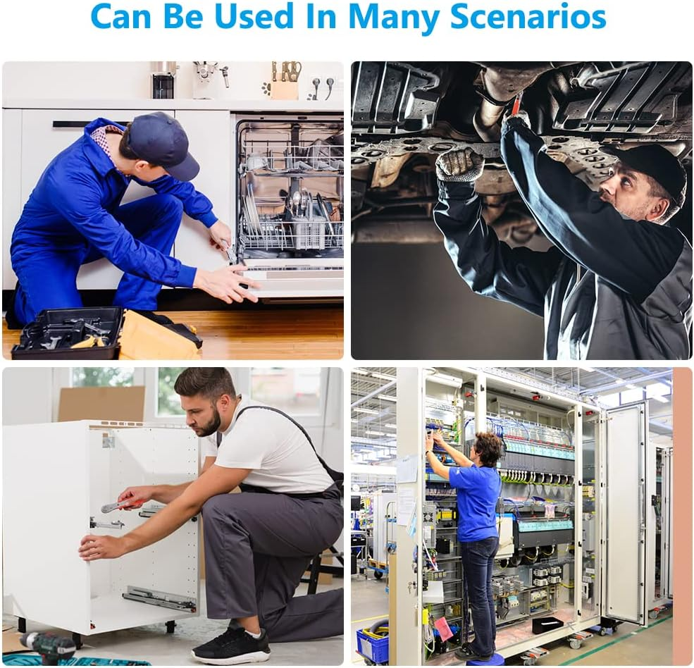 OSDUE Mini Ratchet Wrench,Right Angle Phillips Magnetic Screwdriver for Tight Spaces with 1/4" Drive High Torque Offset Reversible Mini Ratchet Offset Screwdriver for Tight Areas -（Mini Ratchet Set） image number 1