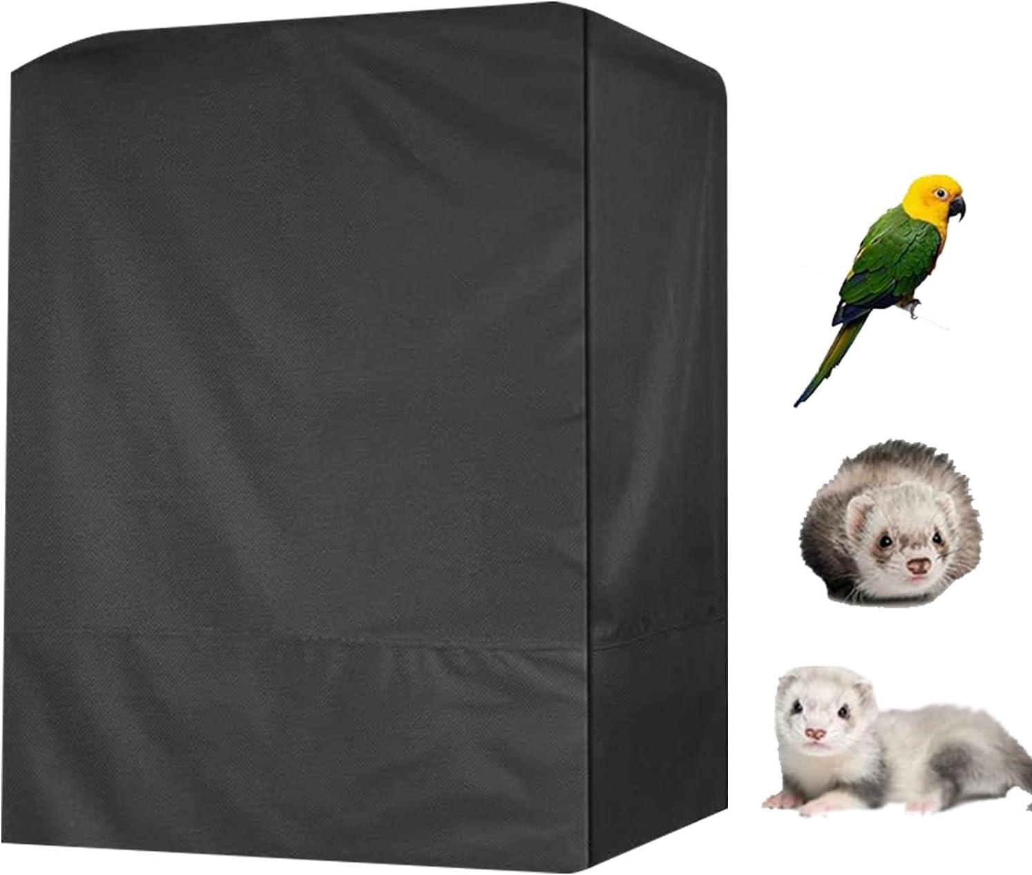 Bird Cage Covers for Night - Oxford Cloth Waterproof Dustproof Covers for Cage | Two Handle Top Design Adjustable Night, Bird Cage Supplies for Parakeet, Parrot