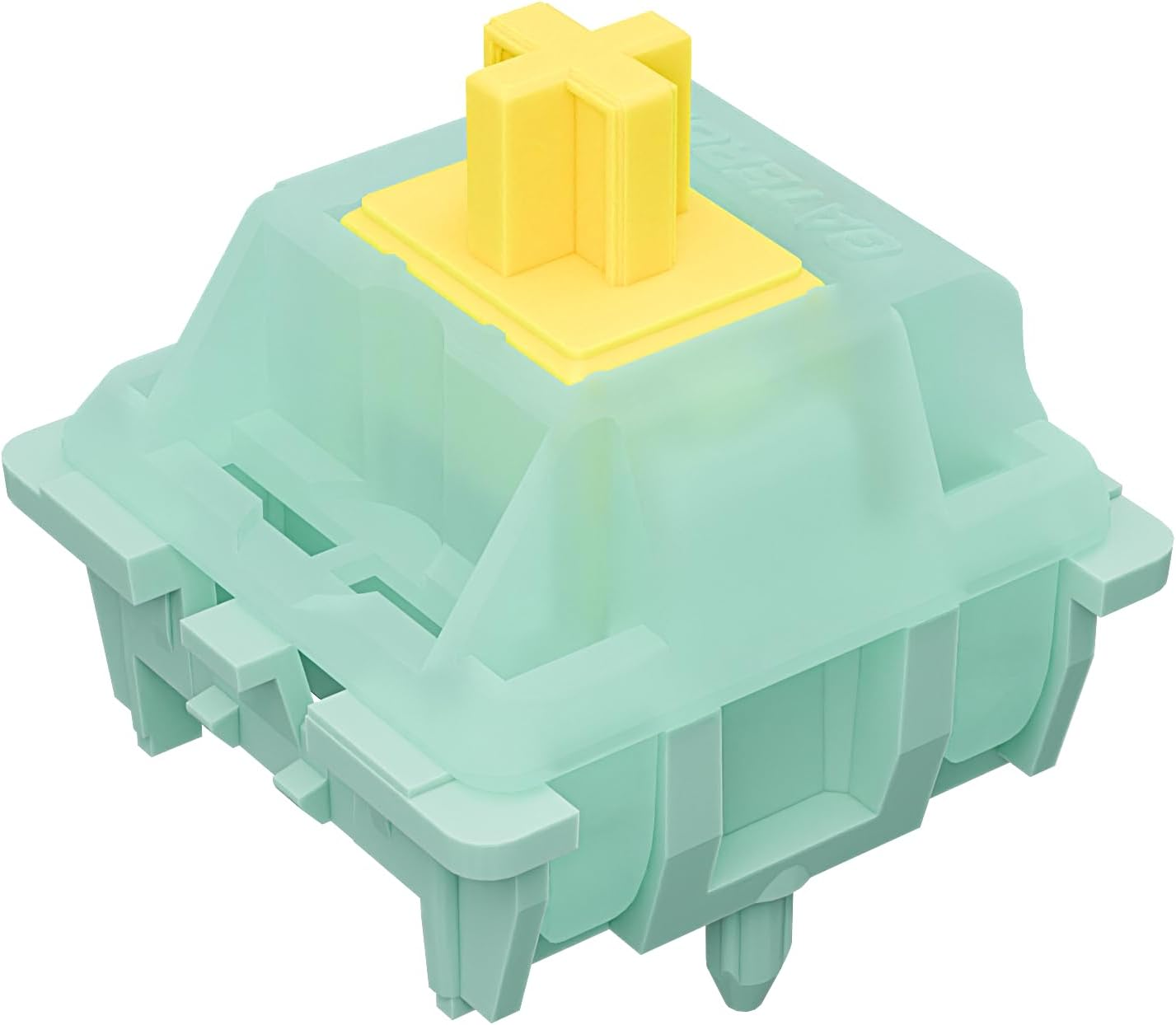 Gateron Mint Switches,22Mm Double Segment Spring 55Gf Pre-Lubed 5 Pin Linear Keyboard Switches Compatible MX Mechanical Gaming Keyboard（72Pcs）