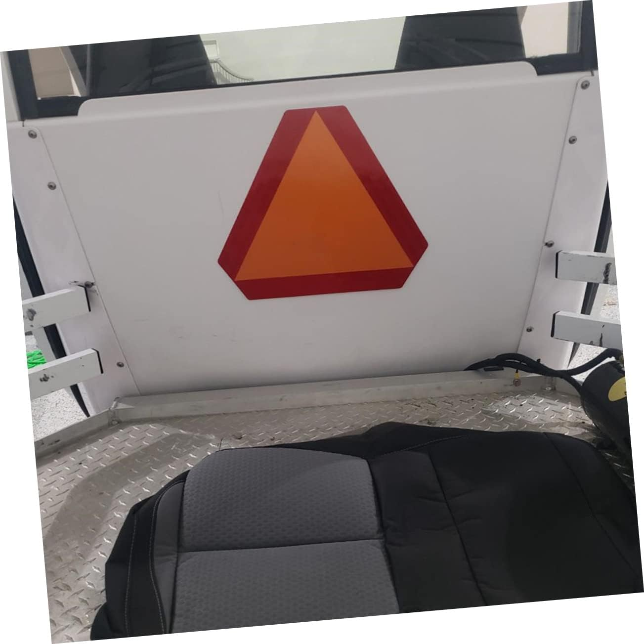 ULTECHNOVO Aluminum Car Reflector Road Reflectors for Car Slow Moving Vehicle Sign Triangle Sign Rear Reflective Board Warning Board image number 2