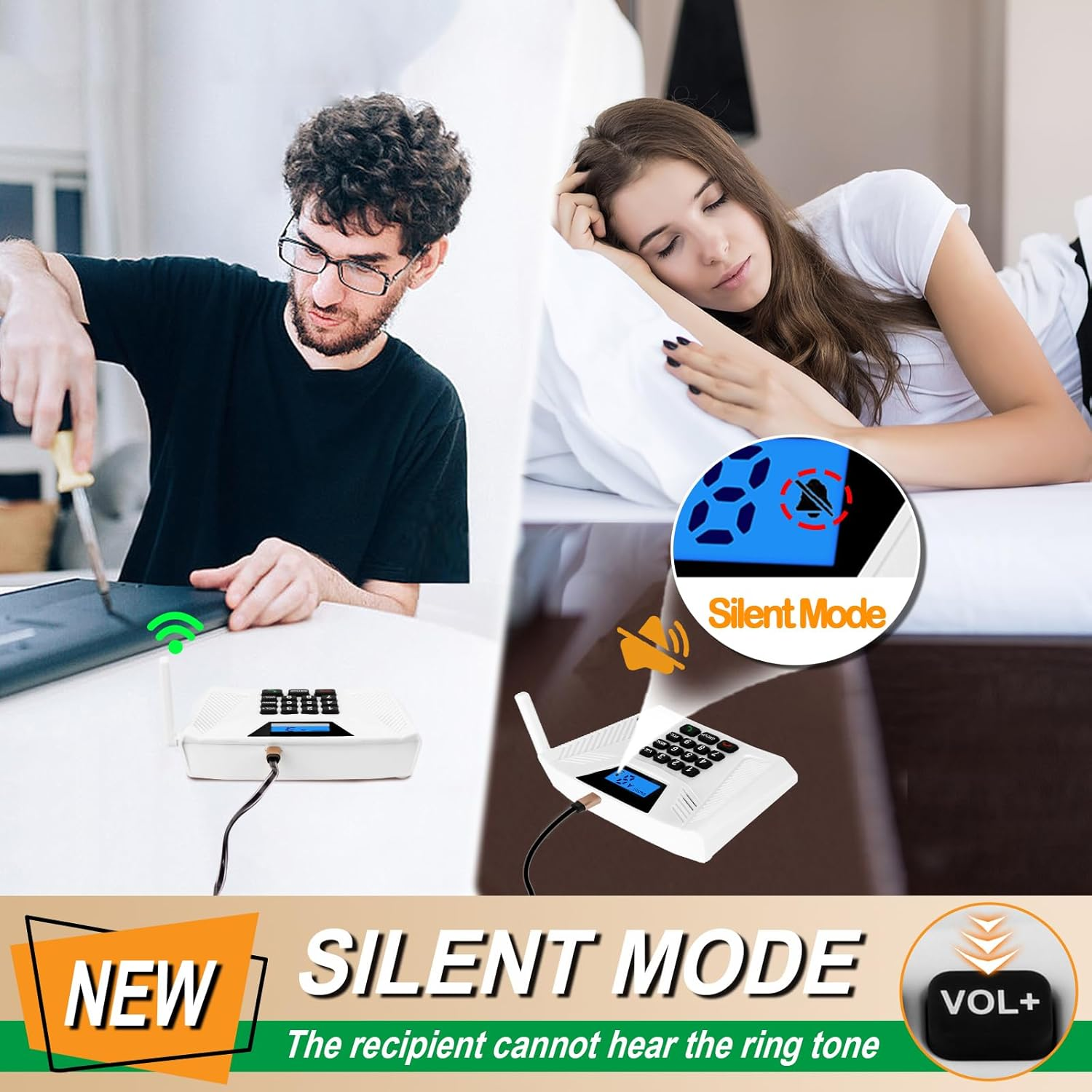 2024 Home Upgrade Wireless Intercoms, 5300Ft Range Hands-Free Intercom, Two-Way Communication Home Intercom System in Time image number 3