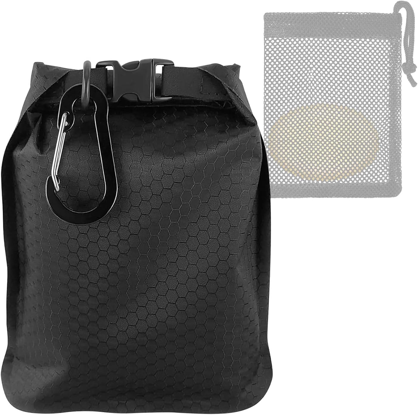 Travel Soap Bag & Case Box - Waterproof, Leakproof, Quick Drying for Soap Bar, Portable Sealing Soap Holder with Lathering Bag & Carabiner for Travel, Camping, Outdoor (Black) image number 6