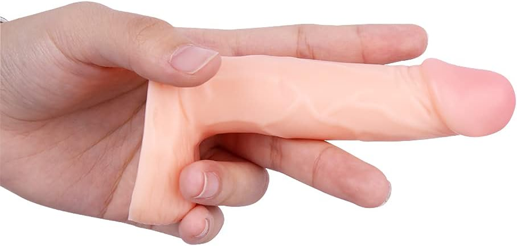 Cute Realistic Flesh Dildo Adult Sex Toys for G Spot Stimulator & Anal Plug Play, 4.3 Inches Length, 1 Inch Width (Flesh) image number 2