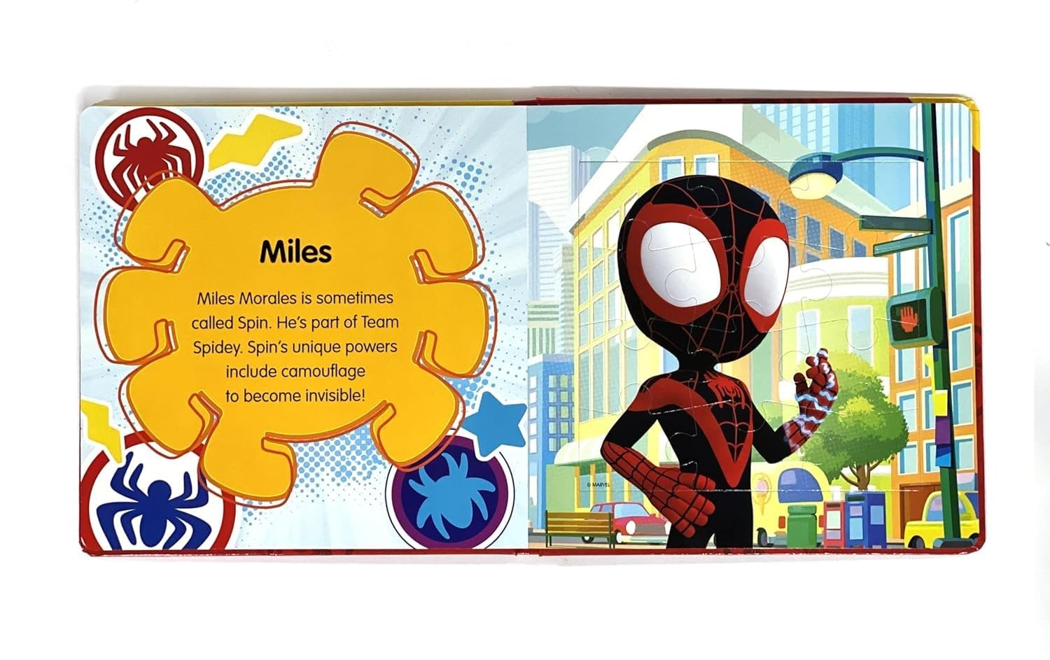 Marvel Spidey and His Amazing Friends My First Puzzle Book - Jigsaw Puzzles for Kids, 10-Page Board Book, 5 Puzzles to Enjoy: Jigsaw Book for Kids Children Toddlers Ages 3+ image number 1