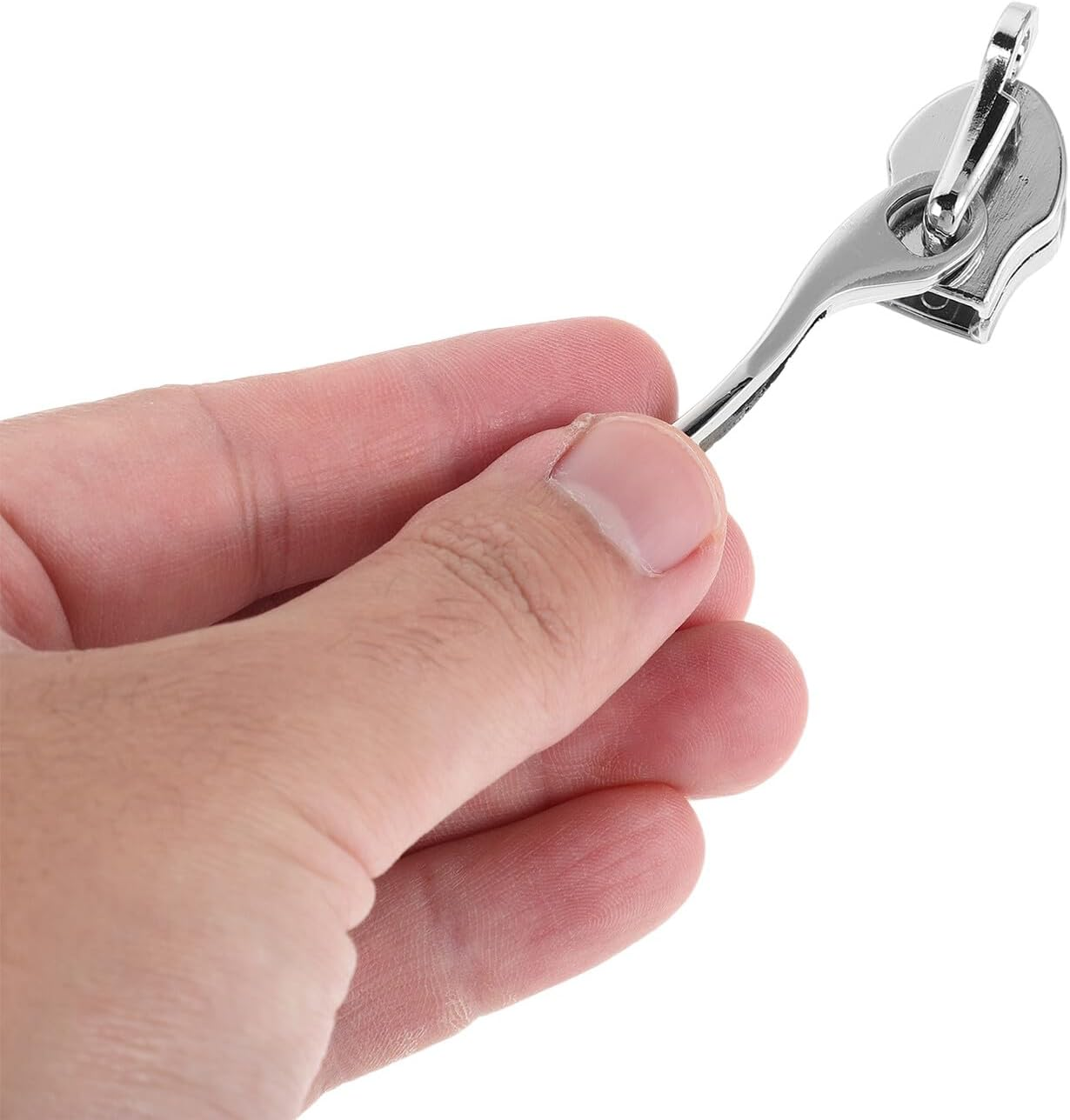 GAXIRE 10 Pairs Double Layer Metal Zipper Pulls for Luggage Detachable Single Hole Replacement Sliders for Suitcase Combination Locks Alloy Construction Compatible with Travel Bags And image number 2