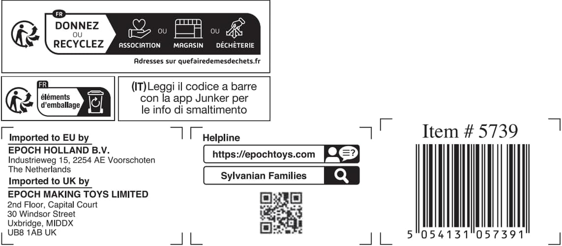 Sylvanian Families - 5739 Bath & Shower Set - Dollhouse Playsets