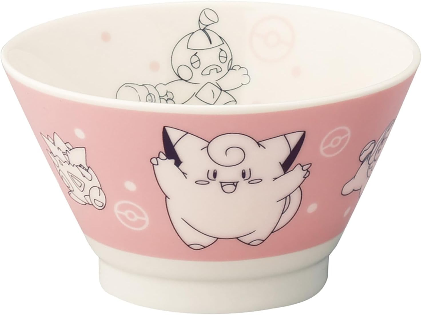 Yamaka Shoten PM271-351 Pokemon Rice Bowl, Approx. 4.7 X 2.8 Inches (12 X 7 Cm), 12.8 Fl Oz (360 Ml), Fairy Pokemon Goods, Miscellaneous Goods, Tableware, Type Series 3, Pink image number 7