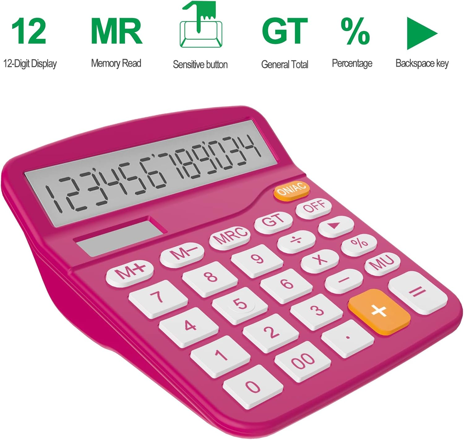 Helect Calculator, Standard Function Desktop Calculator (Plum) image number 4