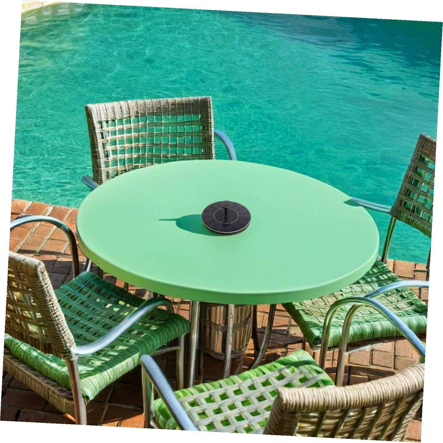 COHEALI Solar Powered Floating Water Fountain Pump for Small Ponds and Bird Baths Automatic Daytime Activation Energy Efficient Outdoor Garden Decor Versatile Floating Solar Fountain image number 1