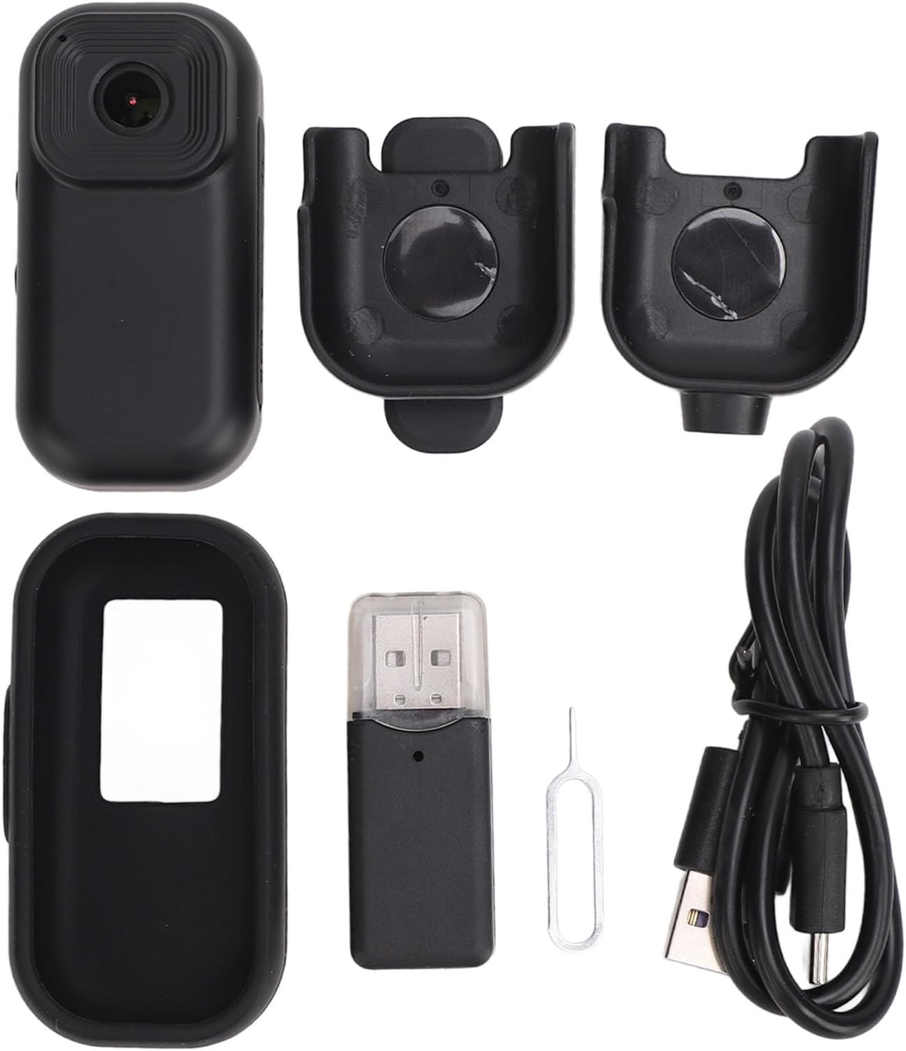 Mini Action Camera, 1080P Back Clip Video Camera with Color Screen, Magnetic Base, 2.4Ghz Wifi anti Shake Vlogging Camera with Loop Recording, 500Mah Battery, Supports up to 128G image number 6