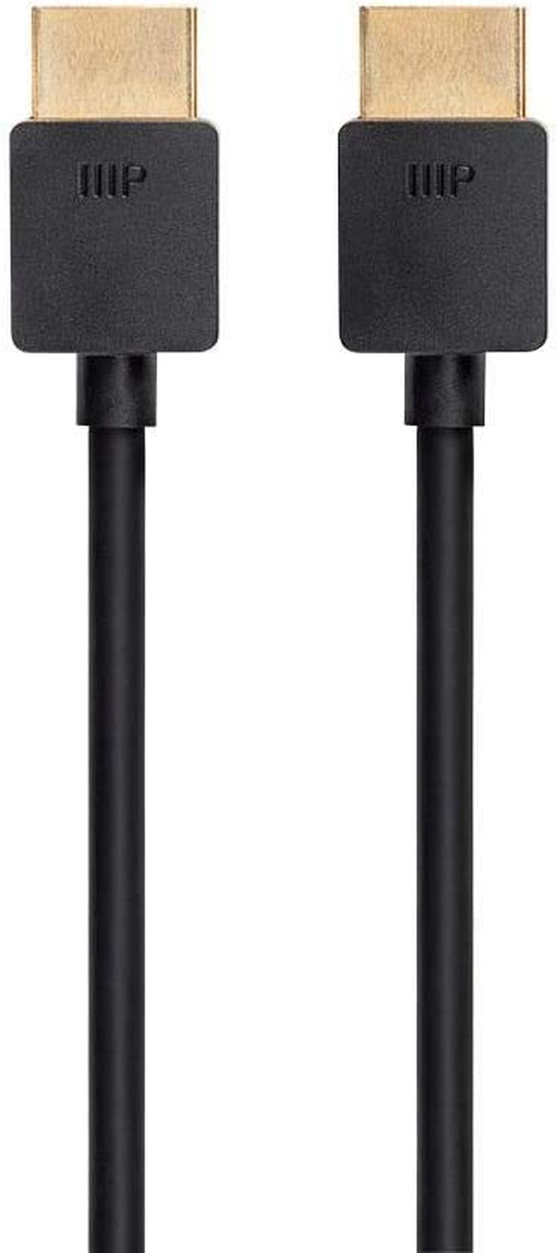 Monoprice Ultra 8K High Speed HDMI Cable - 3 Feet - Black | 48Gbps, 8K@60Hz, Dynamic HDR, Earc, Supports 3D Video and Multiview Video - Ultra Slim Series image number 2