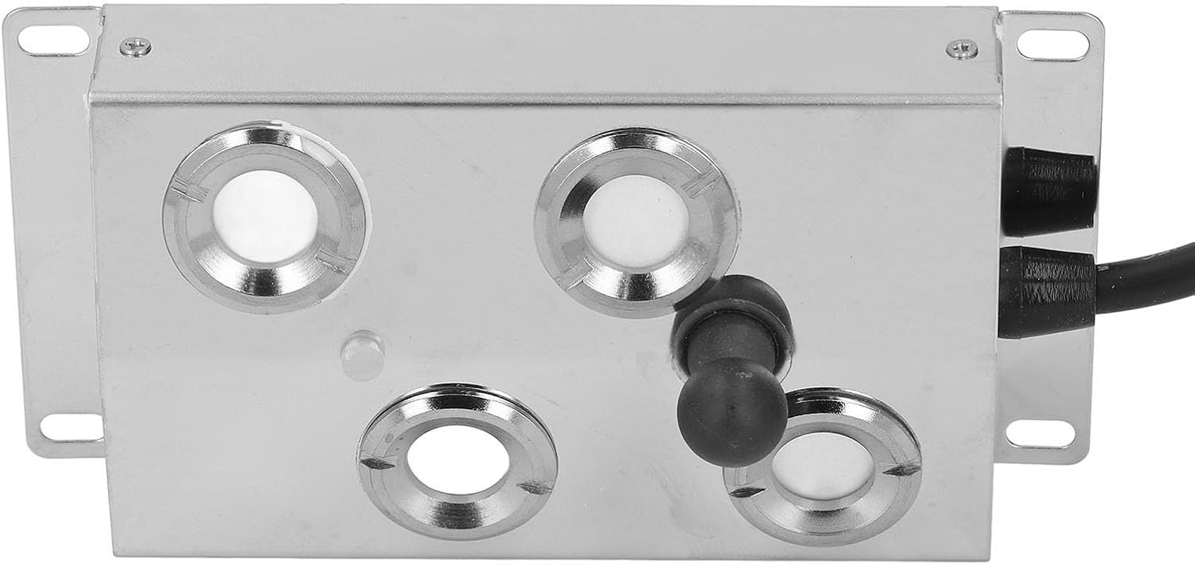 Tnfeeon Garden Mist Maker, Waterproof Stainless Steel Ultrasonic Fogger with 4 Heads for Outdoor and Indoor Landscape Enhancements