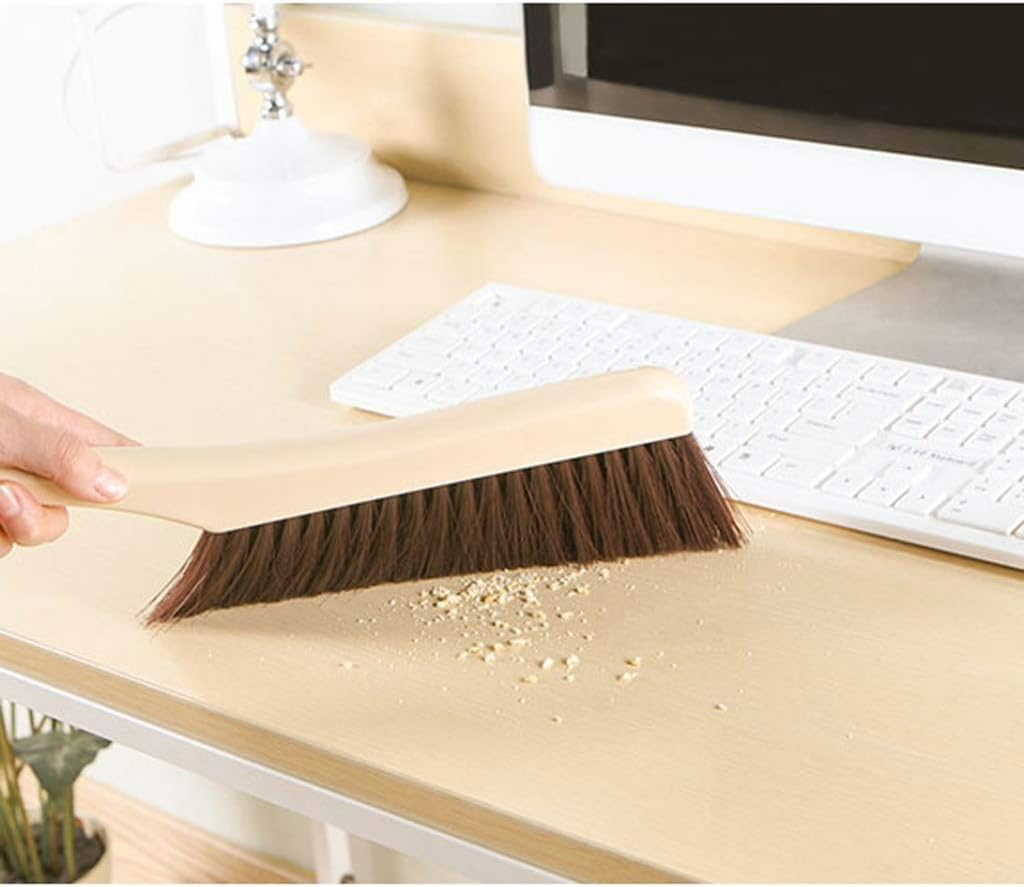 Cleaning Brush,Hand Brushes,Brush with Handle,Grout Tile Brush,Bed Brush Household Bedroom Cleaning Broom Broom Sofa Carpet Soft Fur Long Handle Plastic Dust Brush image number 6