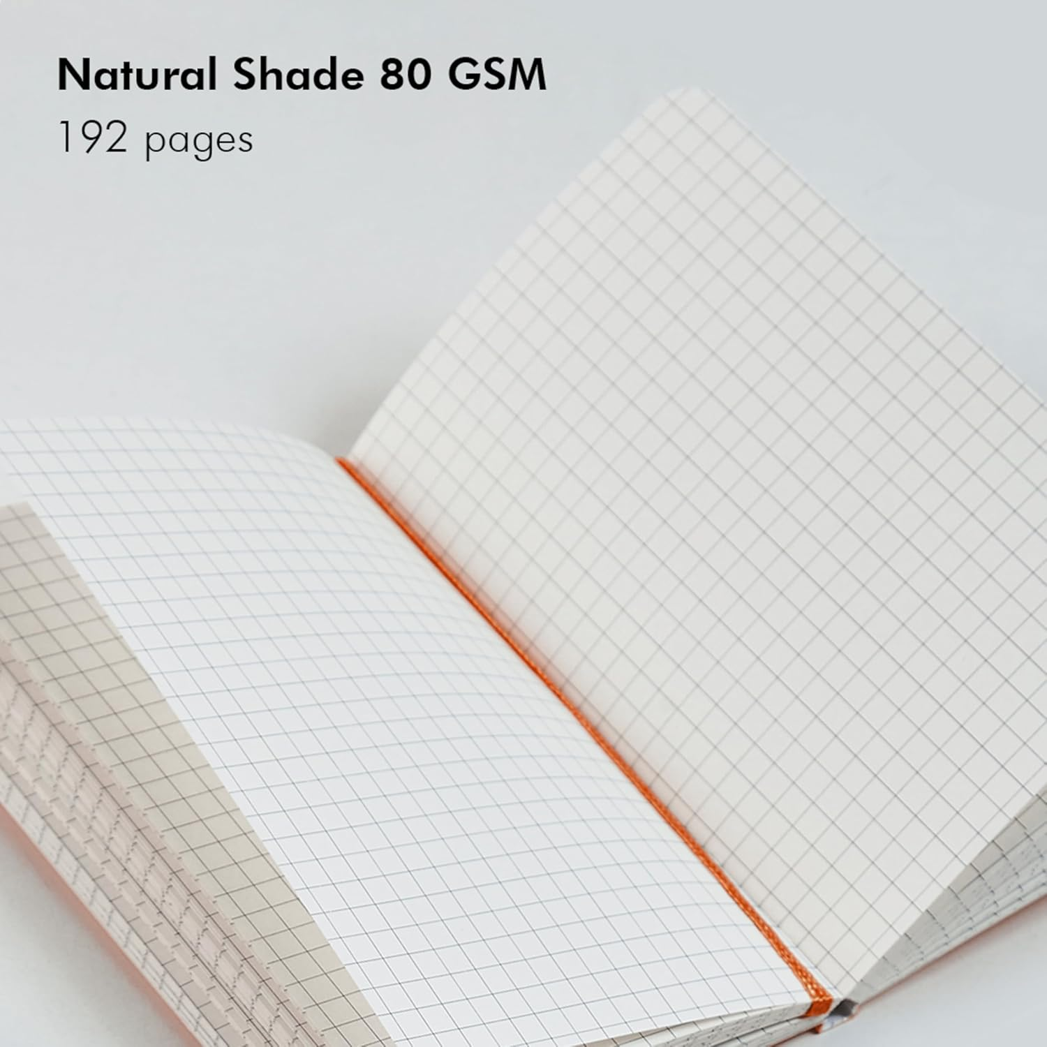 Mypaperclip Executive Series A5 Checks/Square Grid Notebook | 192 Pages, 80 GSM, Soft Cover, A5 (5.83 X 8.27 In) | Flat Lay | Bookmark, Elastic Closure & Back Pocket | Red image number 7