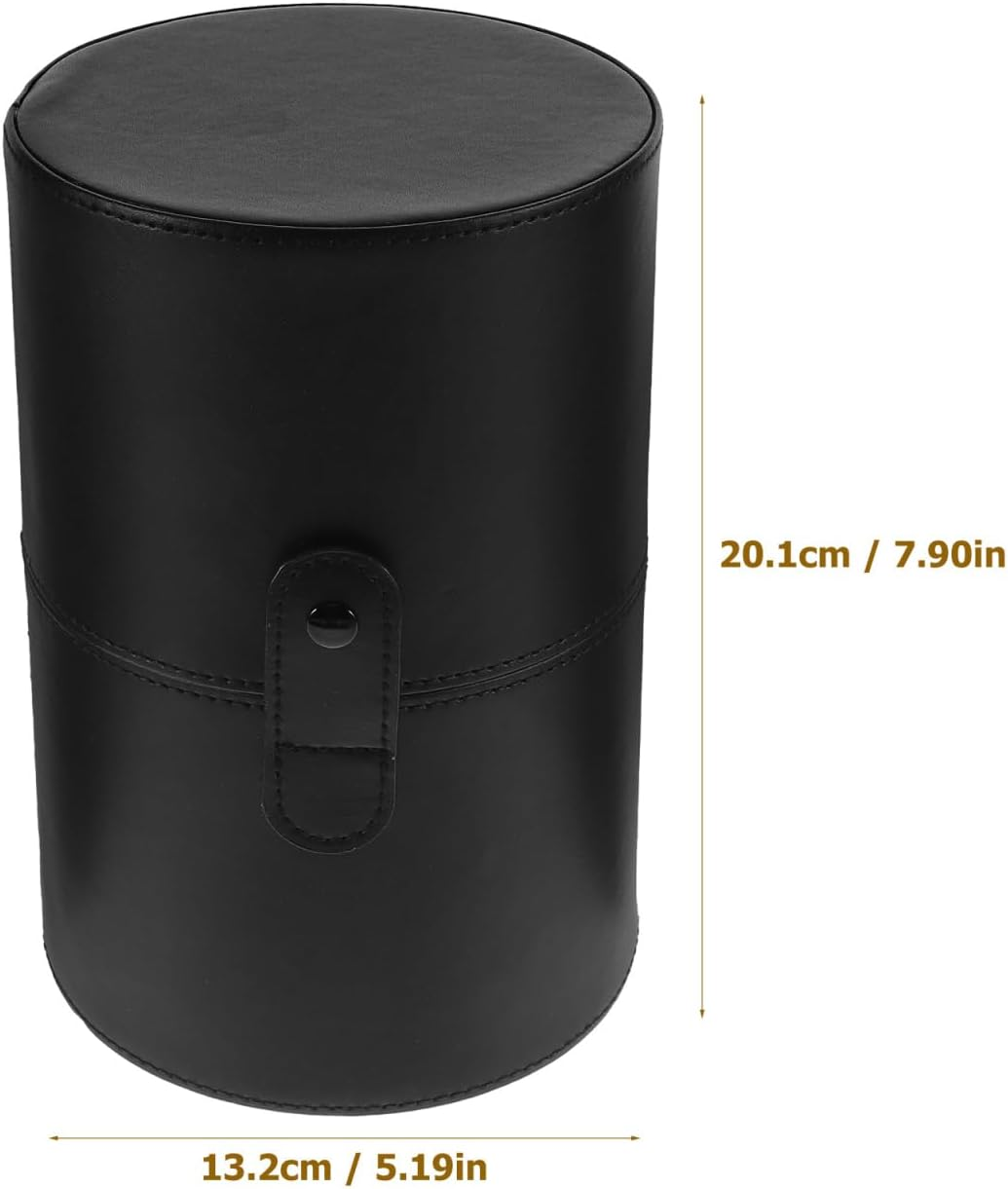 PACKOVE Travel Brush Toiletries Headband Container Cylinder Makeup Brush Case Storage Bin Toolbox Make up Brush Holder Organizer Storage Box Makeup Organizer Travel Pu Miss image number 5