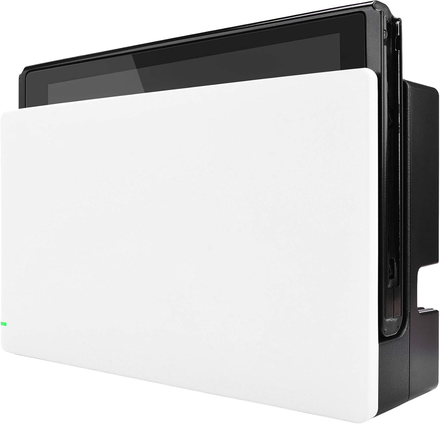 Extremerate White Custom Faceplate for Nintendo Switch Charging Dock, DIY Replacement Housing Shell for Nintendo Switch Dock - Dock NOT Included image number 1