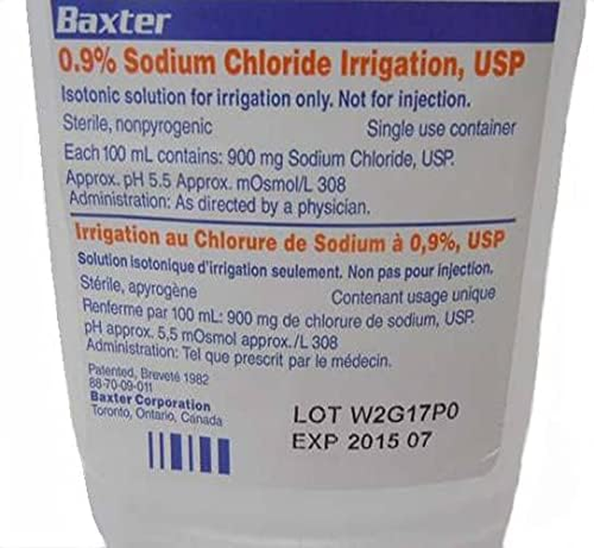 Baxter 0.9% Sodium Chloride for Irrigation Sterile, 1000 Milliliters