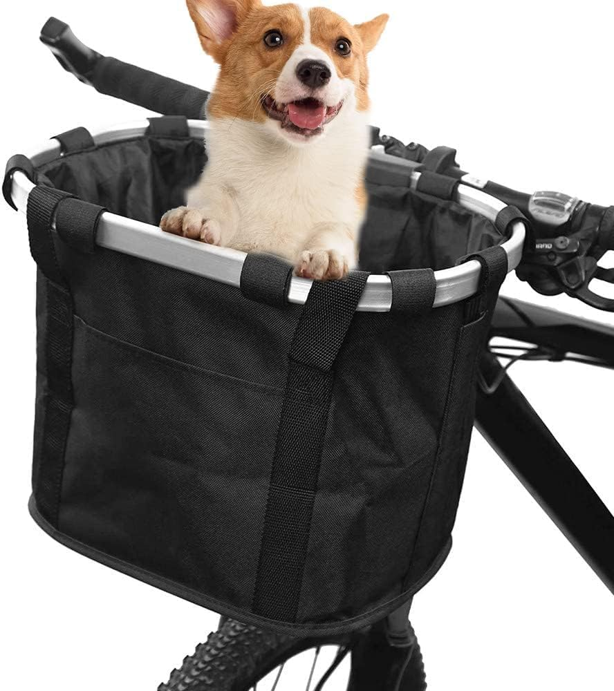 Cozioz Quick Release Bike Basket &ndash; Removable Handlebar Front Basket for Small Pets, Cats, and Dogs, Detachable Cycling Picnic Bag for Commuting, Shopping, and Camping image number 6