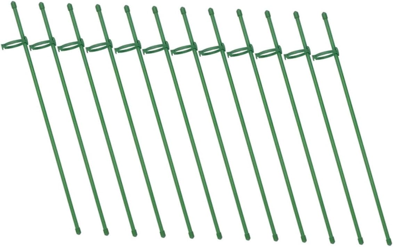 12Sets Plant Support Stakes Garden Floral Flower Support Stake Plant Stem for Healthy Growth for Gardening