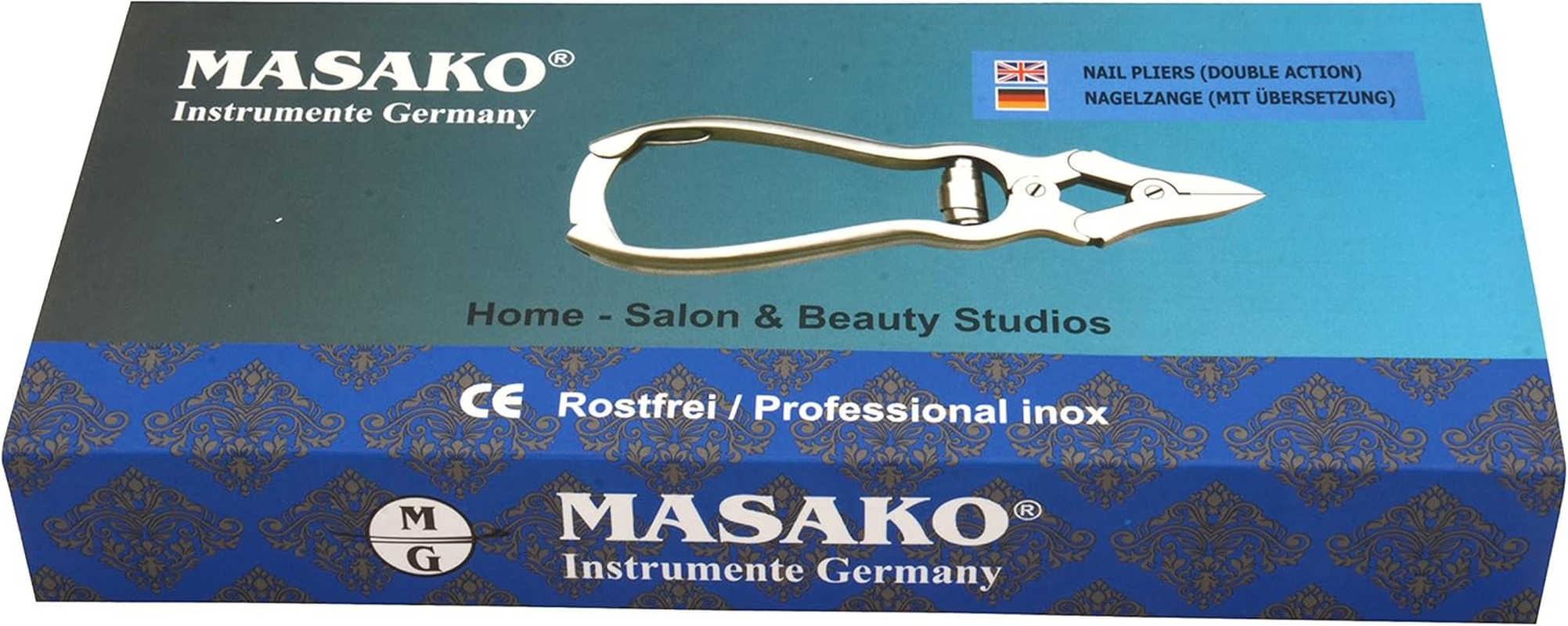 Masako Clipper Very Strong/Toenail Nippers with Double Joint, Straight Blade, Stainless Steel, 12 Cm image number 6