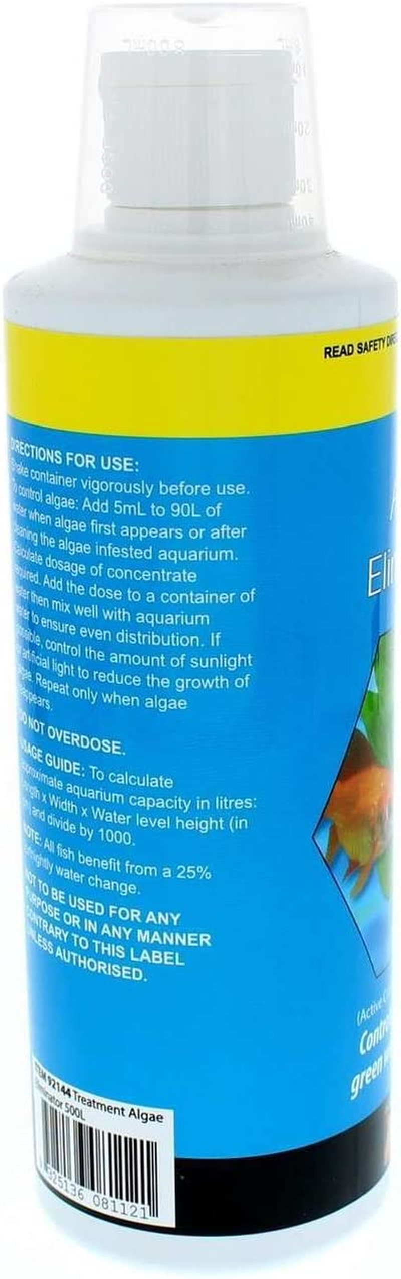Treatment Algae Eliminator 500Ml 92144 Fish Tank Aquarium Aqua One image number 5