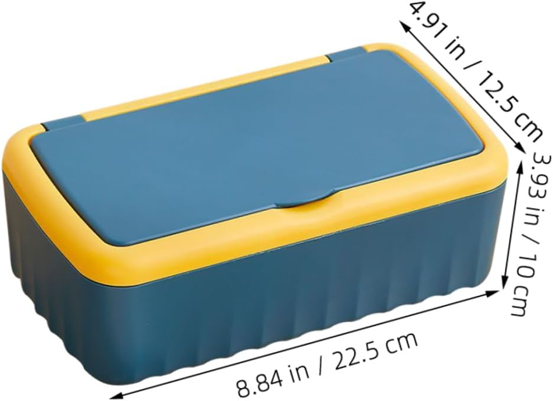 STOBAZA Large Capacity Wet Tissue Box Wipes Dispenser for Home Bathroom Flushable Wipes Holder Tissue Box Cover Refillable image number 4