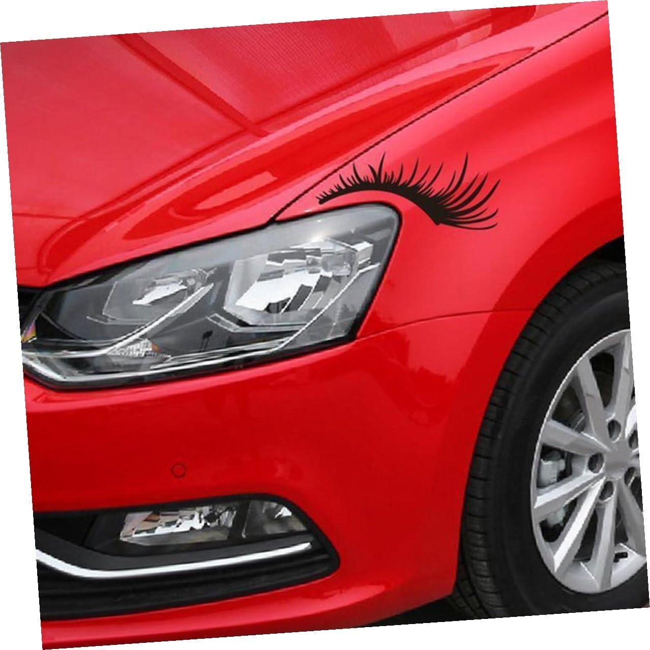 MAGICLULU 4 Pairs Car Eyelash Headlight Decals Auto Exterior Decor Multi-Color Pet Stickers Vehicle Styling for Cars Trucks Bikes