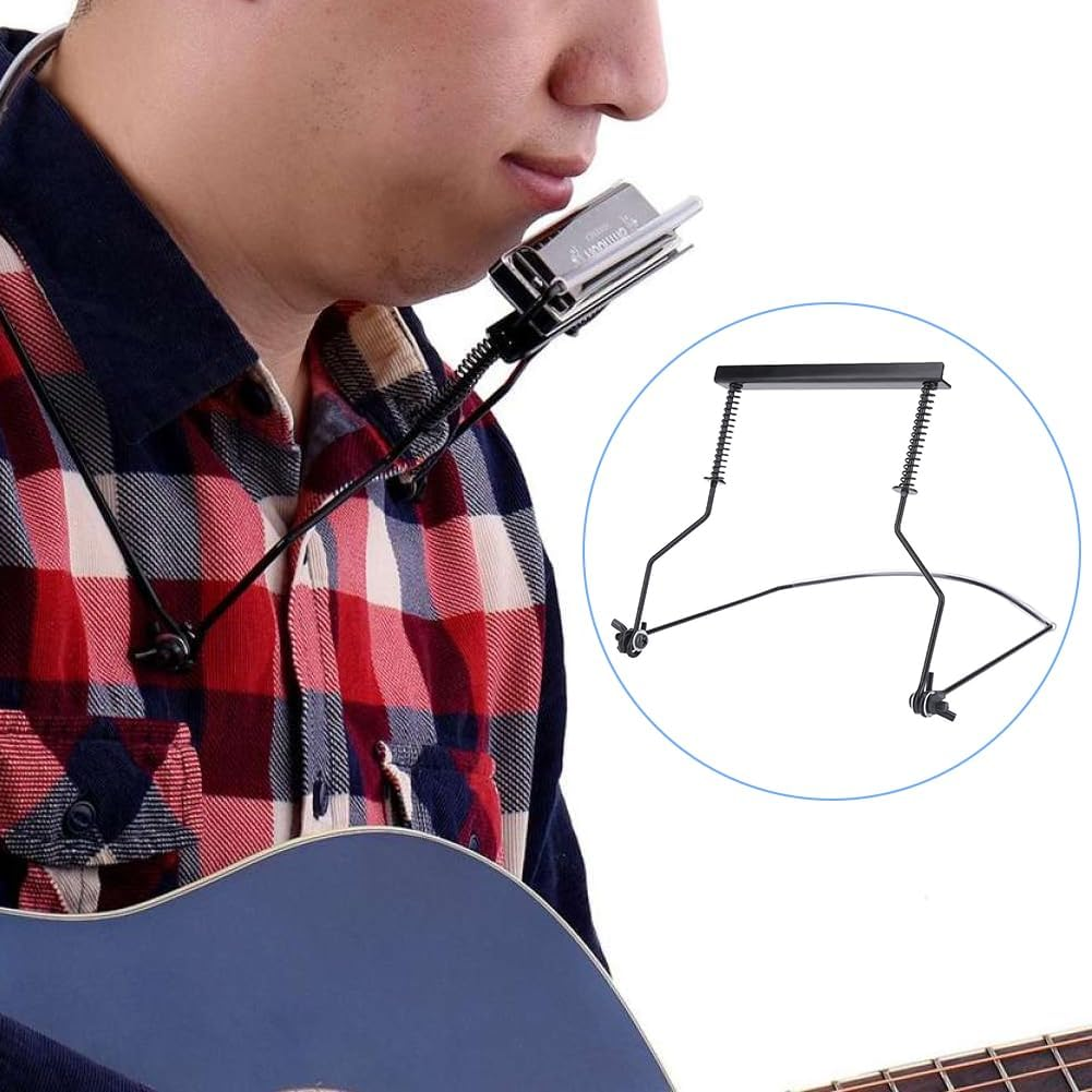Harmonica Holder 10 Hole Harmonica Neck Harp Holder Protector Harmonica Set Harmonica Support Rack