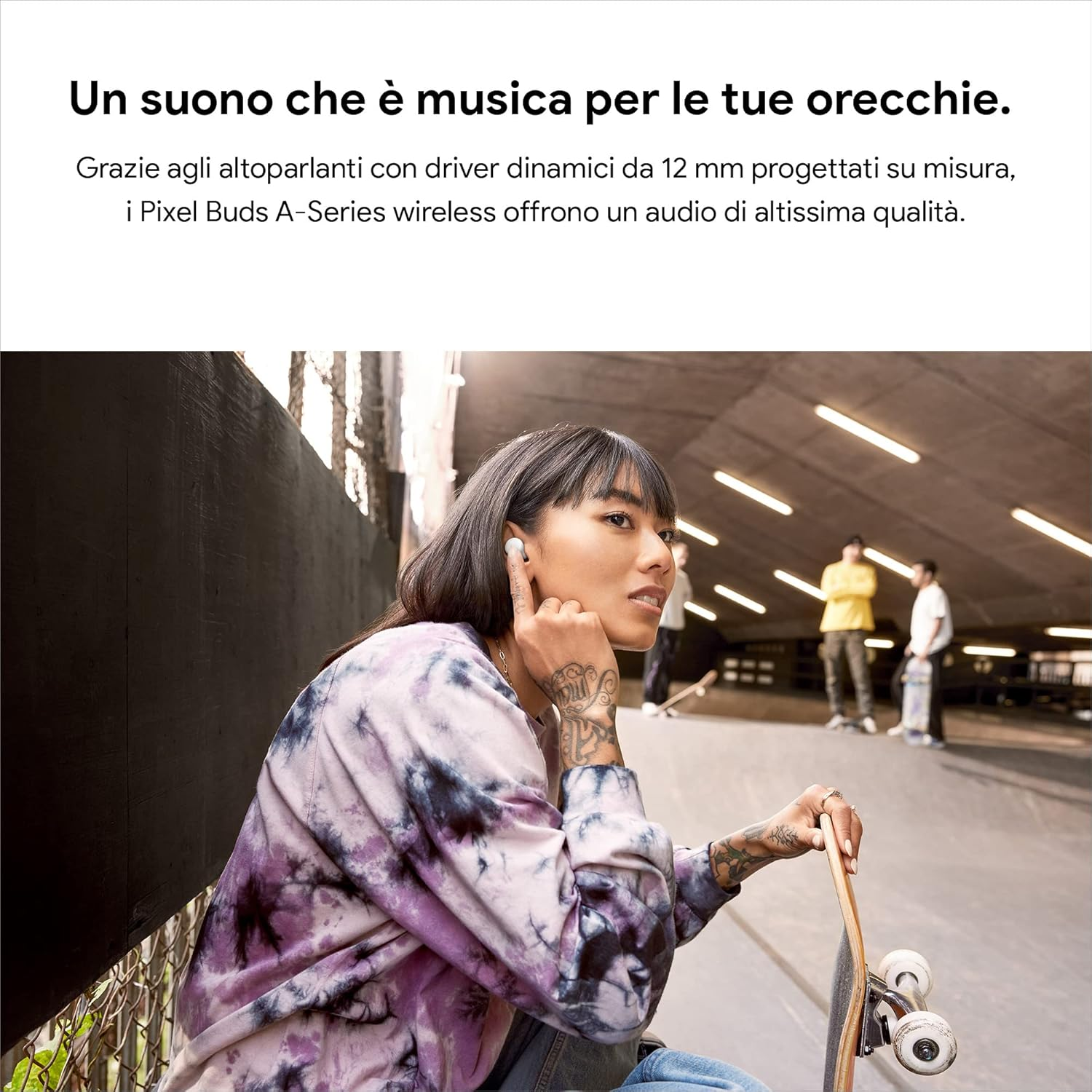 Google Pixel Buds A-Series - Wireless Earphones White - Olive image number 4