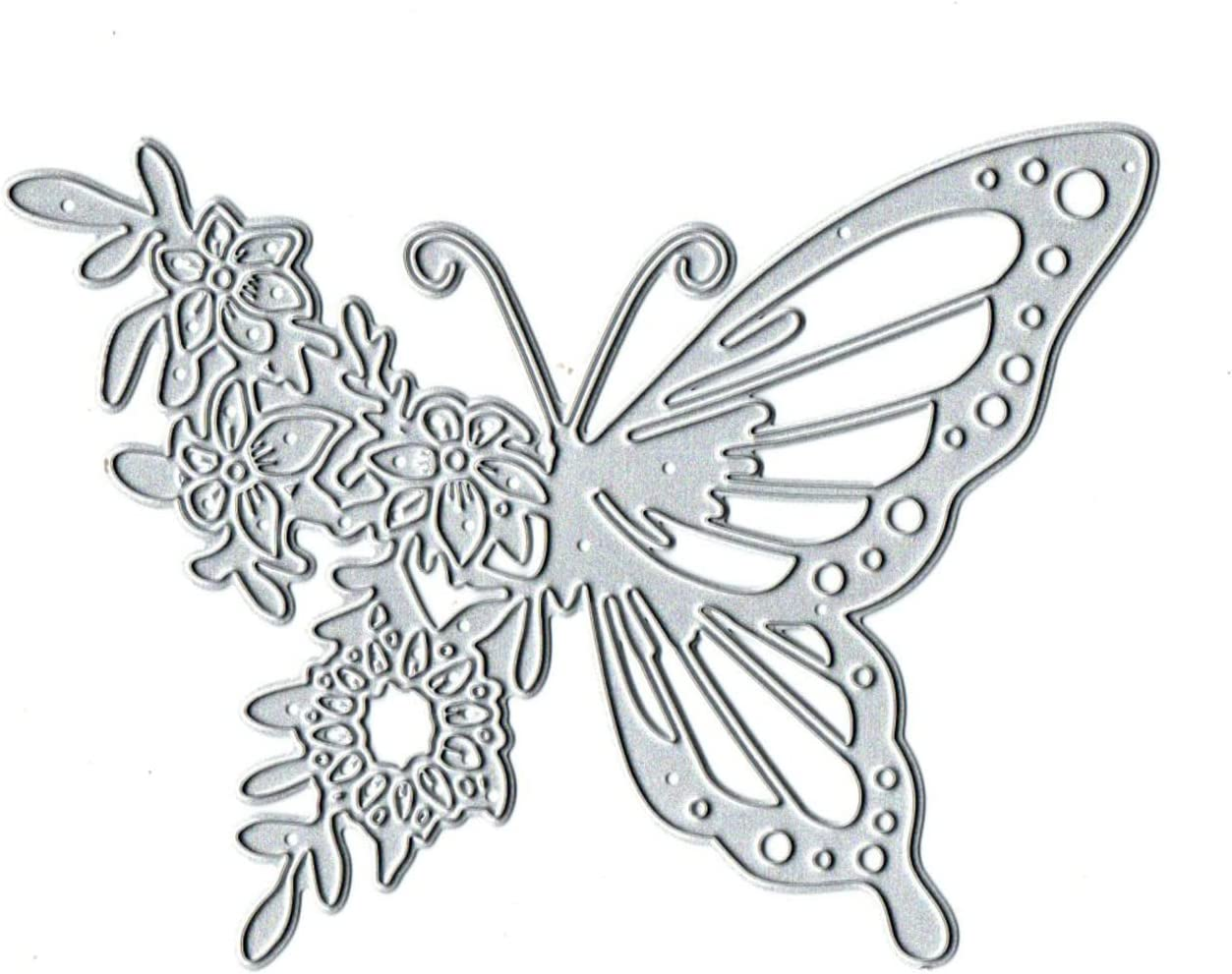 Animal Butterfly Flower Metal Die Cuts,Spring Buttrefly Flowre Leaf Cutting Dies Cut Stencils DIY Scrapbooking Decorative Embossing Paper Scrapbooking Card Making