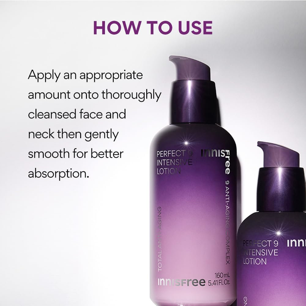 Innisfree Perfect 9 Intensive Anti-Aging Lotion 160Ml for All Skin Types image number 1