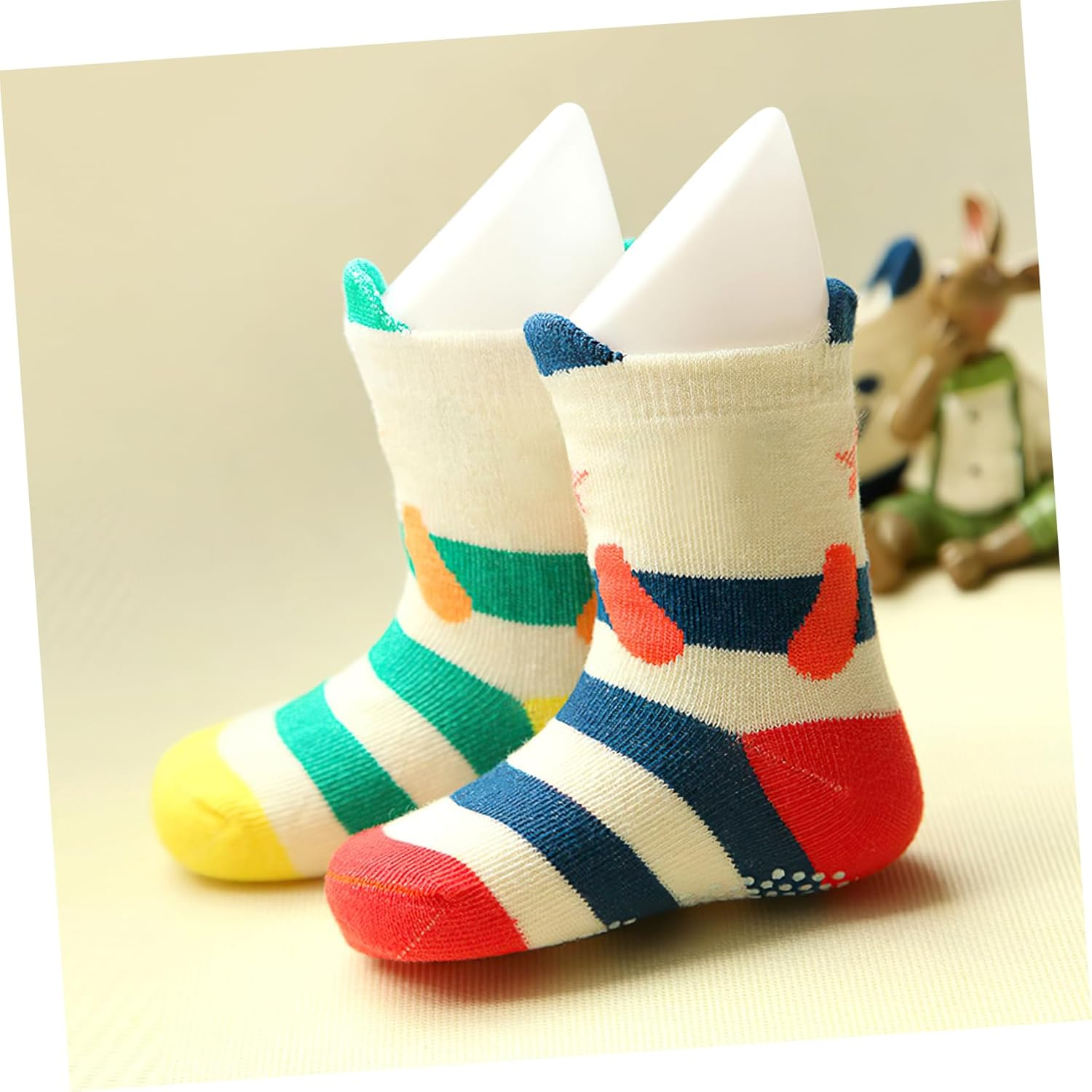 4Pcs Plastic Foot Mannequin Displaying Foot Models Boy Girl Shoe Store Accessory for Small Mannequin image number 5