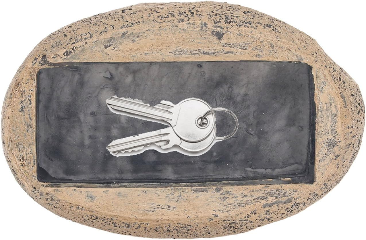 Key Rock Hiders Outside, Fake Rock Key Hider Decoration, Waterproof & Safe for Holds Spare Keys, Hide a Key Fake Rock Outdoor, Key Hiders Safe Storage Lock Box image number 4