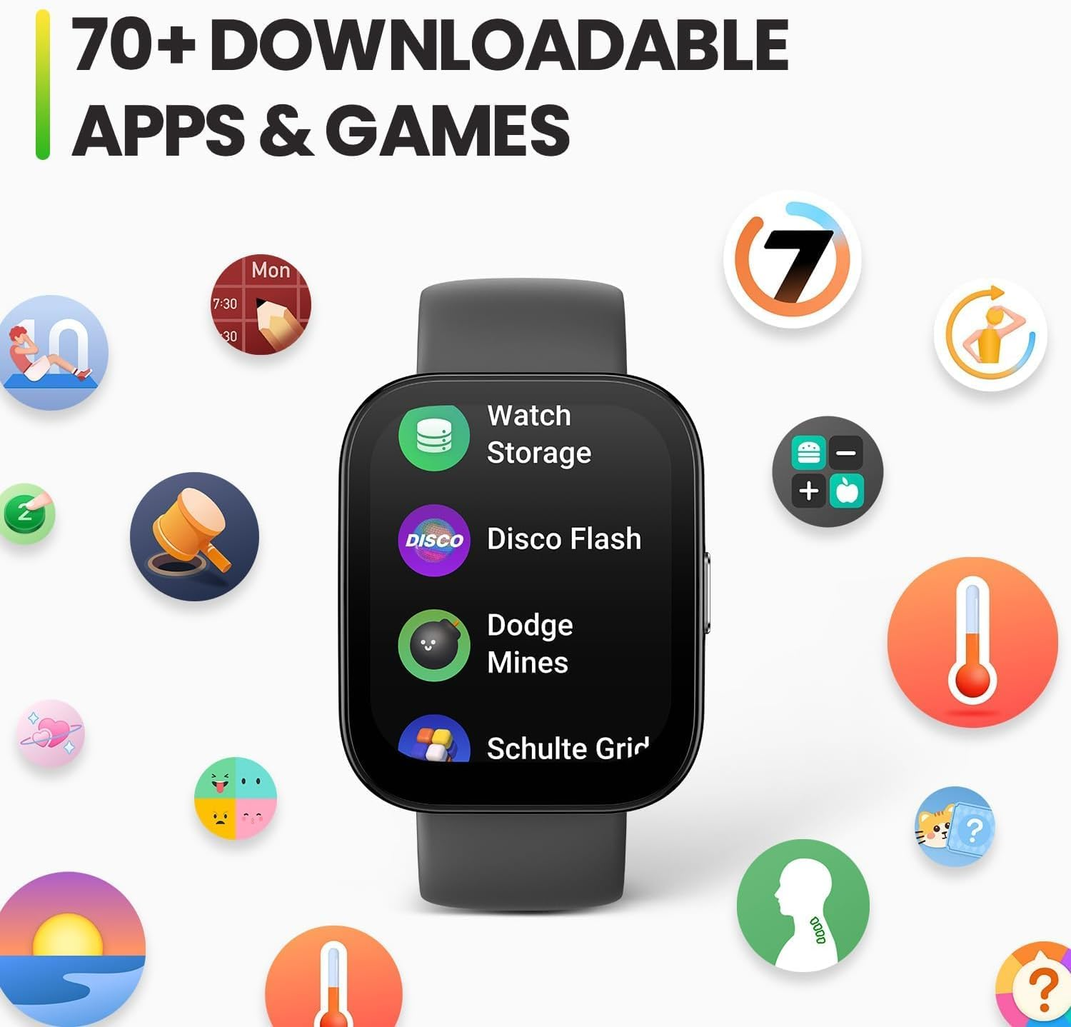 Amazfit Bip 5 Smart Watch, 46Mm, Bluetooth Calling, Alexa Built-In, GPS Tracking, 10-Day Long Battery Life (Black, Bip 5) image number 5