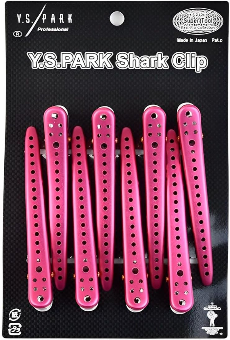 YS Park Shark Clips - Purple Metal 8Pcs (Orange Metal) image number 5