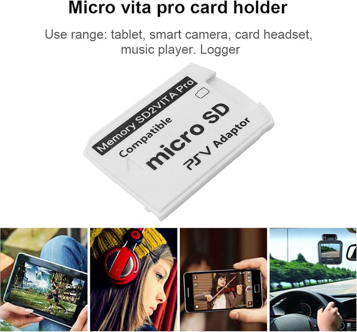 Sd2Vita 5.0 Memory Card Adapter for PS Vita - Ultimate Version Micro SD Adapter - Compatible with PS Vita 1000/2000 and PSTV - Supports FW 3.60 Henkaku Enso System image number 3