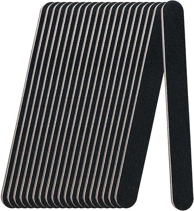 LLCFA 30 PCS Reusable 100/180 Grit Nail Files &ndash; Double Sided Professional Emery Boards for Acrylic & Natural Nails, Manicure & Pedicure Tool, Durable & Easy to Clean image number 3