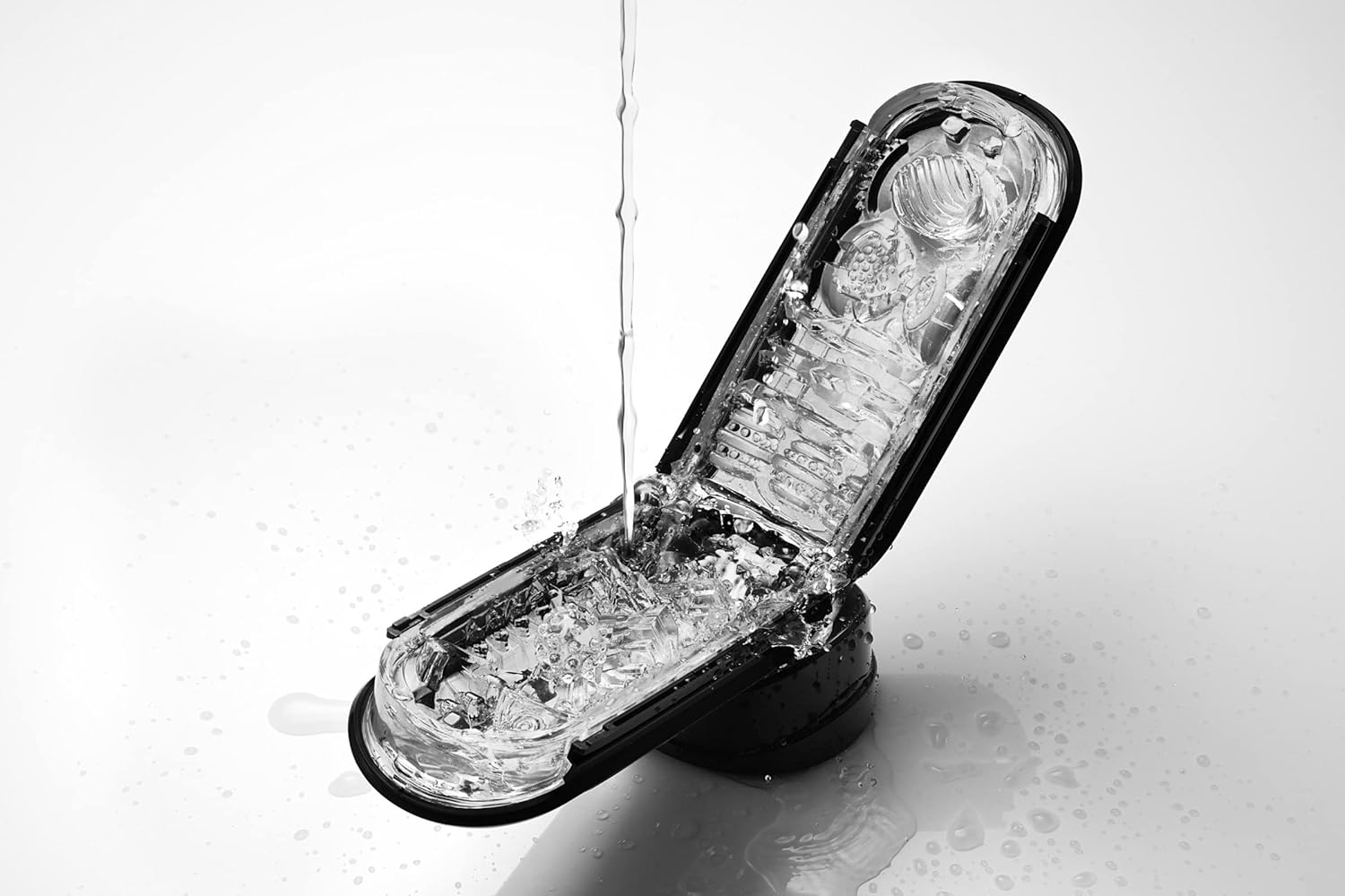 TENGA FLIP 0 (ZERO) Mens Reusable Pleasure Device Personal Massager, TFZ-002 Black - White image number 4