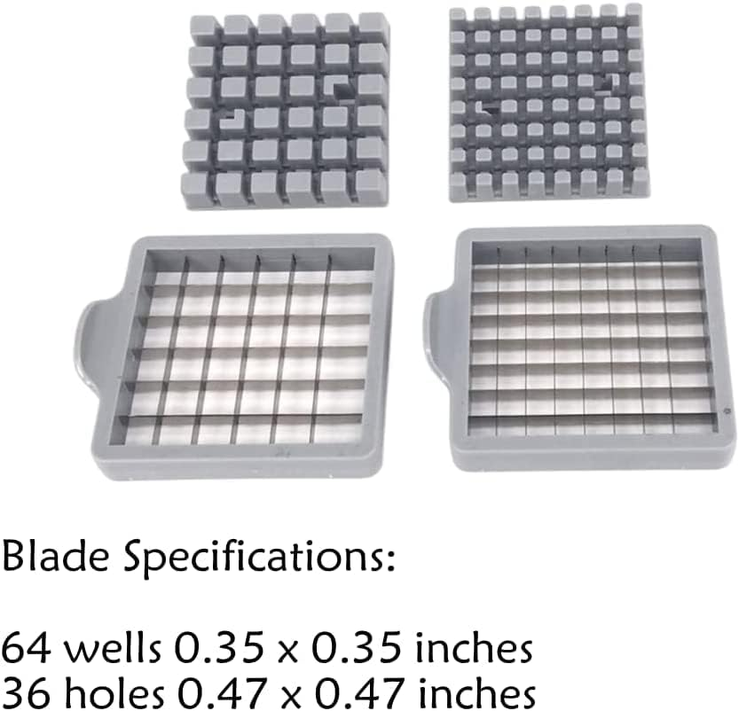 French Fry Cutter, Potato Chipper with 2 Blades Stainless Steel Potato Chip Cutter Machine Chip Tool with Non- Slip Base for Home Kitchen Vegetables and Fruits image number 4