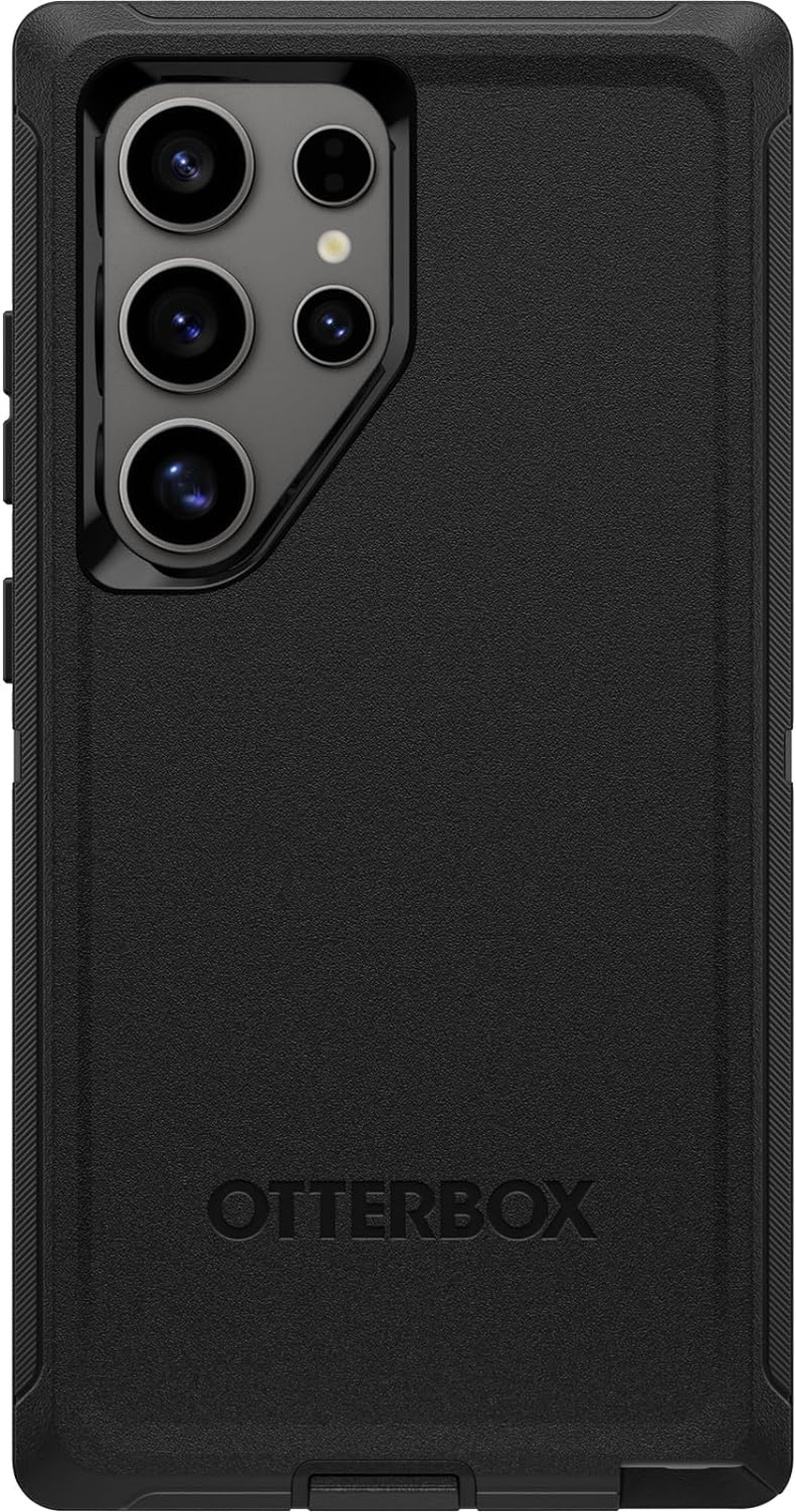Otterbox Defender Case for Samsung Galaxy S24 Ultra, Shockproof, Drop Proof, Ultra-Rugged, Protective Case, 5X Tested to Military Standard, Black