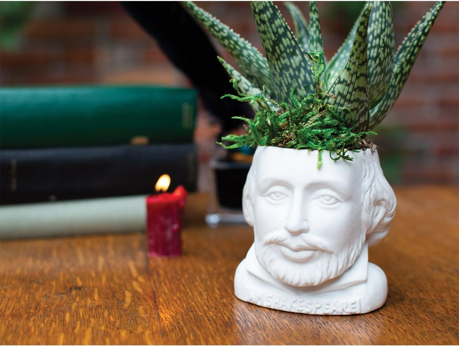 Unemployed Philosophers Guild William Shakespeare Planter image number 1