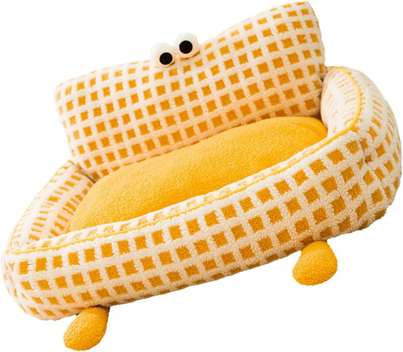 Cat Sofa Bed, Multifunctional Pet Bed, Skin-Friendly, Yellow, for Bedroom & Indoor (S) image number 1