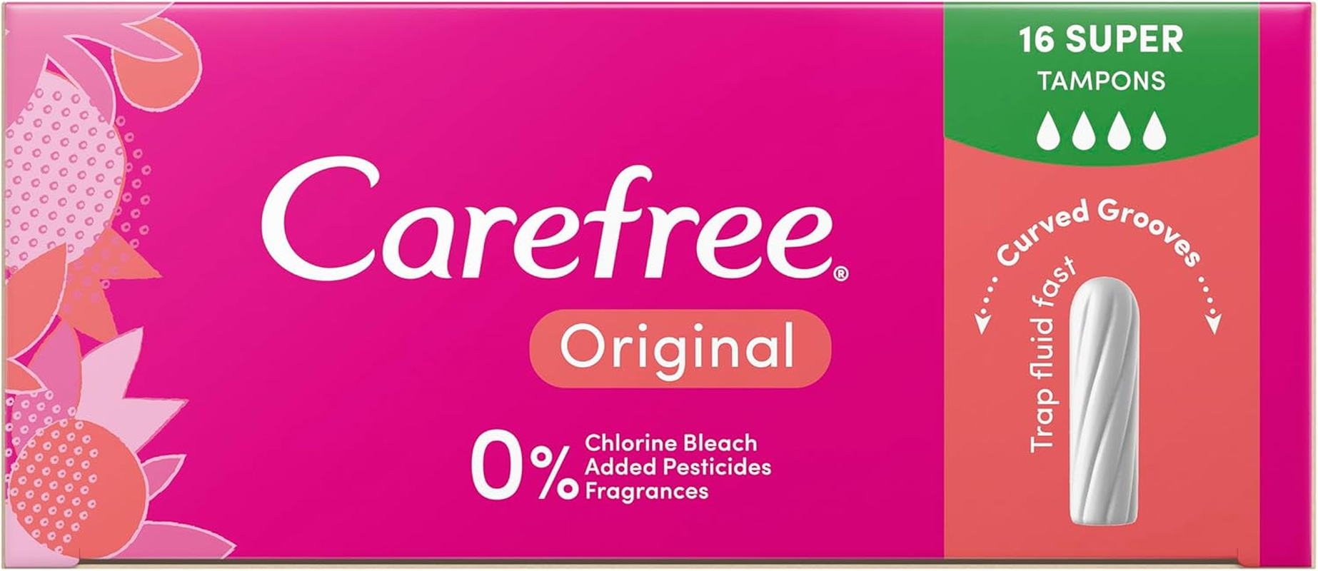 Carefree Original Super Tampons 16 Pack image number 6