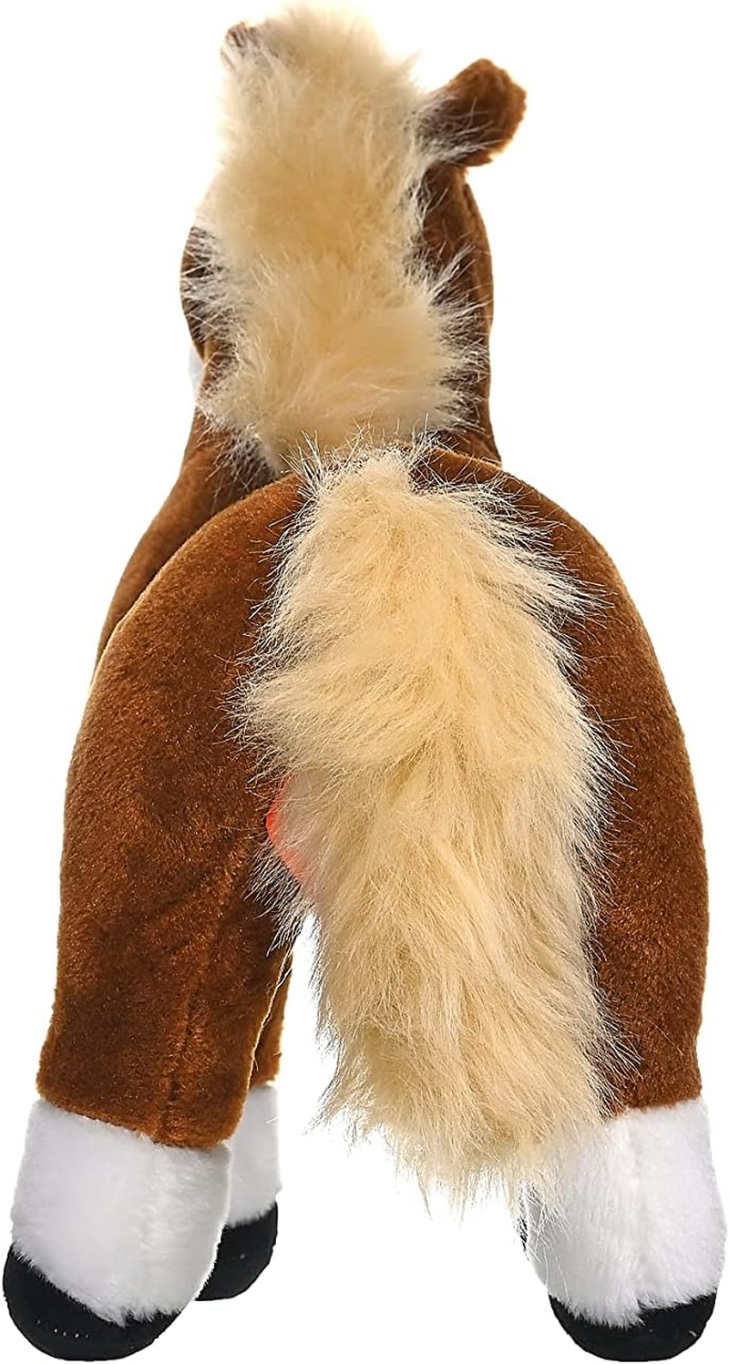Wild Republic Cuddlekins Standing Brown Horse, Stuffed Animal, Plush Toy, Gifts for Kids, 12" image number 2