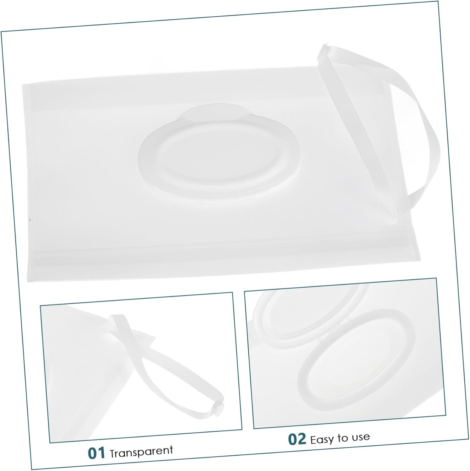 Wipe Dispenser Reusable Travel Wipes Case Portable Tissue Bag for Stroller Backpacks Home image number 5